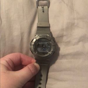 Baby G silver watch